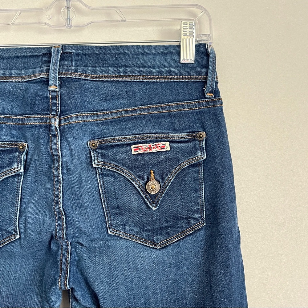 Hudson Women’s Collin Flap Blue Denim Medium Wash Jeans - Picture 9 of 10